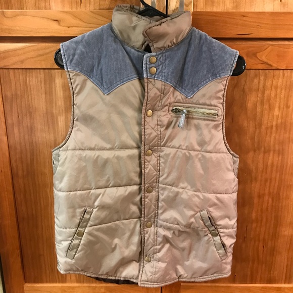 western puffer vest